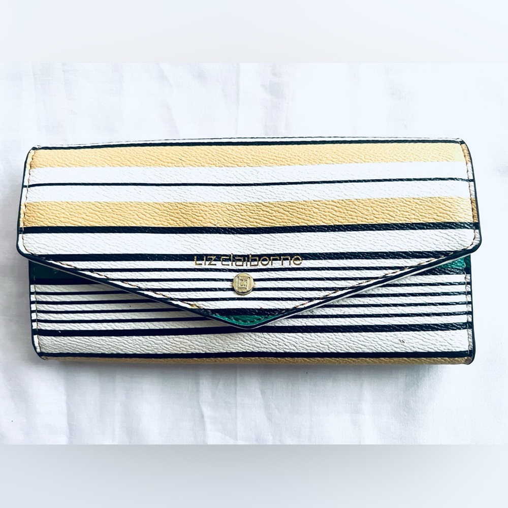 Liz Claiborne Pastel Striped Wallet